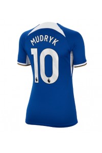 Chelsea Mykhailo Mudryk #10 Jalkapallovaatteet Naisten Kotipaita 2023-24 Lyhythihainen